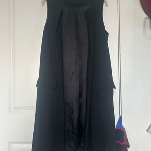 Zara Black Sleeveless Vest with slits